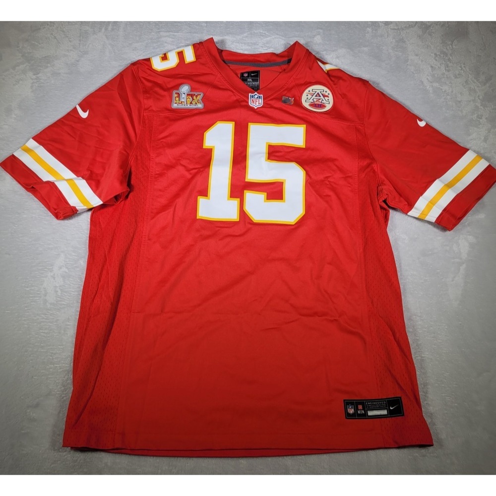 Patrick Mahomes Jersey Mens 2XL‎ Red Kansas City Chiefs NFL Nike Super Bowl LIV